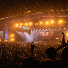 Sharing the stage with incredible artists is a huge part of what I do. Here I am on the console for my man MC Altaf, managing the live show music for a massive, sold-out crowd. The energy was unreal.