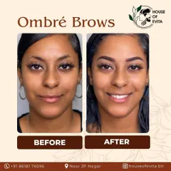 This client wanted a soft yet defined look, so we chose Ombré Brows. The powdery finish gives her brows a beautifully filled-in appearance that looks like expertly applied makeup.