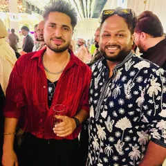 With the popular singer Jassie Gill. I am grateful for these opportunities to meet and interact with such great artists.