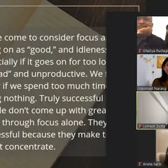 In this parent session, we discussed how making time for "idleness" or "not concentrating" is crucial for creativity, both for us and our children. It's about shifting our perspective from constant productivity to mindful presence.