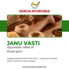 This is Janu Vasti, a specific therapy for knee pain. By creating a reservoir of warm, medicated oil over the knee, we lubricate the joint, strengthen ligaments, and provide relief from osteoarthritis and injuries.