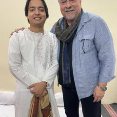 With the legendary Ustad Fazal Qureshi. It was an honor to perform at the annual Barsi for his father, the great Ustad Allah Rakha Khan Sahab.