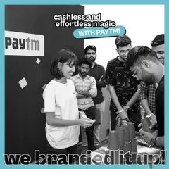 A look at the branded games we created for Paytm. These simple, fun activities like cup stacking made the experience zone a popular spot and reinforced the brand's message of effortless transactions.