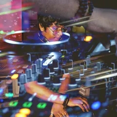 An artistic, multi-layered shot that represents the different layers in my music. It's all about creating a unique and memorable experience.