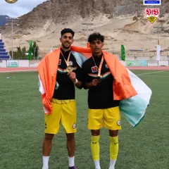 History written in the mountains of Ladakh. Our champions, with an average age of just 17, draped in the Tiranga after winning the Climate Cup. This is a moment for the history books.