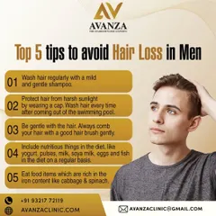 We've compiled our top five tips to help men avoid hair loss. This includes gentle washing, protecting hair from sun damage, being gentle with combing, and incorporating nutrient-rich foods into your diet.