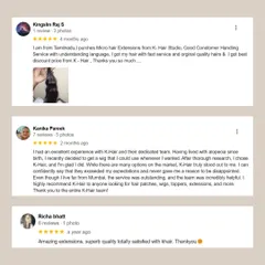 More wonderful words from my amazing clients. From someone living with alopecia to a customer in Tamil Nadu, I am so grateful to be able to provide solutions that make a real difference.