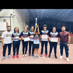 Our champions and coaches together after the 1st State Karnataka State Ranking 2024. Celebrating success as a team is a core part of our culture.
