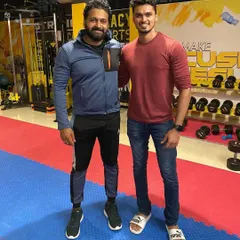 A photo with Rishab Shetty at my gym. Having respected figures from our coastal belt choose my facility for their fitness journey is a huge vote of confidence in the quality of my training.