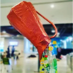 This gravity-defying installation was inspired by the work of Benjamin Von Wong and created for World Environment Day. Using hundreds of discarded plastic bottles, it visualizes the overwhelming flow of plastic waste, turning a serious issue into a thought-provoking piece of art.