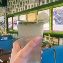 A refreshing mocktail from our lunch at Railicious. It was the perfect drink to accompany a great meal.