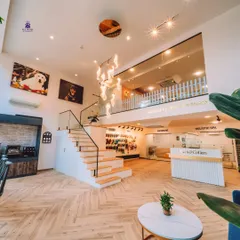 Welcome to our world. We designed our physical space to be a complete ecosystem for pet wellness, combining retail, a holistic spa, and a vet clinic under one roof. It's a calm, beautiful, and welcoming environment for you and your pet.