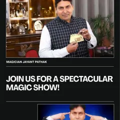This is a promotional graphic I use for my shows, highlighting my services as an illusionist and mentalist. It captures the wonder and excitement I aim to create.