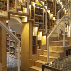Craftsmanship and materiality are key at The Story Project. We used a warm palette of rubberwood and oak, with slim steel walkways suspended from above to avoid structural clutter. Every junction reflects care and intent, making every inch of the compact space count.