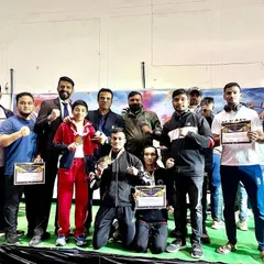 Our team celebrating multiple wins at the 2nd Indian Open MMA Championship in Jabalpur. The hard work paid off for these dedicated athletes.