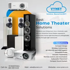 We provide end-to-end home theater solutions. This includes selecting and installing the right equipment, from 4K HDR projectors and immersive audio speakers to implementing remote control automation for effortless use.