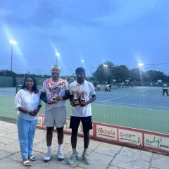 Another shot of our champions after the ITF World Masters Tour event in Solapur. Success at this level inspires our entire academy.
