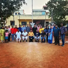 A proud moment with the entire team and the officials after completing our large scale wall painting for the Karnataka State Reserve Police. Community art projects bring so much joy.