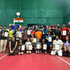 The result of perseverance, patience, and participation. A proud moment with our players from the in-house badminton tournament, showcasing their well-earned trophies and certificates. We believe in celebrating every success along the journey.