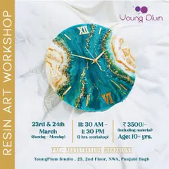 Learn to make your own functional art in my Resin Art Clock Workshop. This flyer gives you all the details for our next session where you'll create a stunning, one-of-a-kind timepiece.