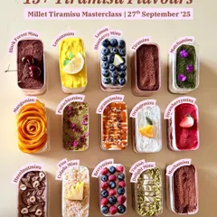 I believe in flavor without compromise. That's why I developed over 15 unique Tiramisu flavors, from classic to fruity and nutty options like Mangomisu and Pistachiomisu, all made with millet-based ladyfingers and no refined sugar.