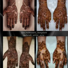 This collage features several beautiful palm designs, perfect for guests, parties, or festive occasions.