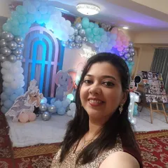 A quick selfie before the start of Kanishk's first birthday party. The Mickey Mouse and Dumbo theme created a wonderfully playful atmosphere for the kids.