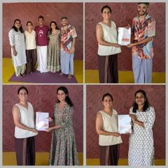 A collage celebrating our Yin Yoga TTC graduates in Varkala. This was a week of deep connection and learning by the sea.