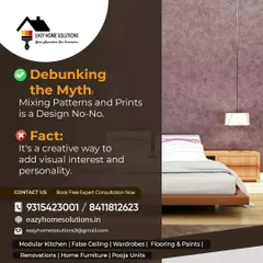 Myth Debunked: Mixing patterns and prints is not a design 'No-No'. When done correctly, it's a creative way to add personality and visual interest to your home.
