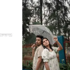 A romantic moment captured in the rain. Using a clear umbrella allows us to shoot in any weather, creating a dreamy and cinematic scene that feels straight out of a movie.
