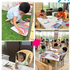 More happy moments from the contest! From our tiniest scribblers to older artists, everyone was deeply focused on bringing their imagination to life on paper.