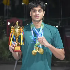 We celebrate every victory, like Shubhankar Patki's dominant performance, securing multiple gold medals and the Individual Championship trophy. This is the outcome of discipline and expert coaching.