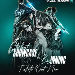 The poster for our biggest night of the year. The Student Showcase and Big.inning finals are where dreams come to life on stage at the Kamani Auditorium.