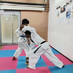 This is one-step sparring, a fundamental Taekwondo drill that teaches distance, timing, and precision. It builds the reflexes needed to respond to an attack in a controlled, step-by-step manner, making it an excellent self-defense training tool.