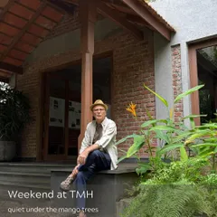 A quiet weekend moment at The Mango House (TMH), sitting under the mango trees.