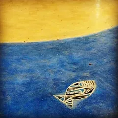 It's so exciting to see student work become part of a permanent structure. These wonderful tiles, made by schoolchildren, were installed in the walls and floors of their new school building.