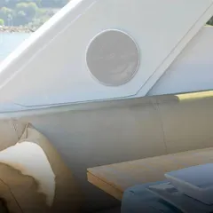 Your audio experience shouldn't be limited to land. We also provide marine-grade audio solutions, like this Bowers & Wilkins Marine 6 speaker, engineered to withstand the harsh saltwater environment and deliver pristine sound while you are out on the water.