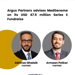 We advised MedGenome, a leading genomic diagnostics company, on its Series E fundraise of approximately USD 47.5 million. This transaction supports the company's mission to broaden access to affordable, genetics-based diagnostics across emerging markets.