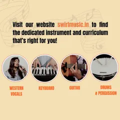 We teach a wide variety of instruments, including Western vocals, keyboard, guitar, drums, and percussion. Visit our website to find the right instrument and curriculum for you.