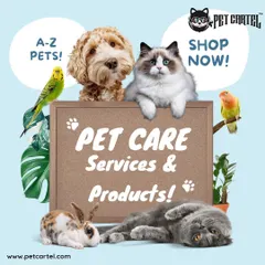 From A to Z, we have care services and products for all kinds of pets. This image represents our commitment to serving a diverse community of pet lovers.