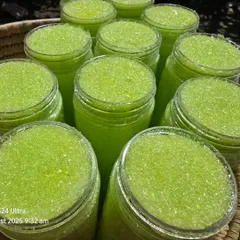 A closer look at the crystalline texture of my Stress Relief Bath Salt. It dissolves easily in warm water for a refreshing and therapeutic bath or foot soak.