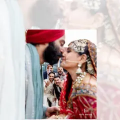 A fun and memorable photobomb moment during the couple's kiss. While we love romantic shots, we also capture the funny, real moments with friends that make the day special.