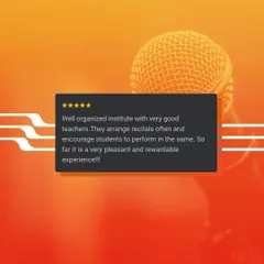 "Well organized institute with very good teachers. They arrange recitals often and encourage students to perform." We believe regular performance opportunities are key to a rewarding musical journey.