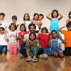 A wonderful group photo with our youngest batch of dancers. We create a nurturing space where kids make friends and fall in love with dancing.