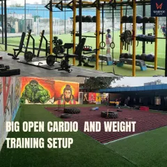 Our facility features a big, open area for cardio and weight training. With turf, tires, and a full rack of weights and benches, you have all the tools you need for a powerful workout.