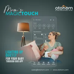 We call this Mom's Magic Touch. Our app allows a mother to quietly adjust the lighting for her sleeping baby without disturbing them, creating a peaceful environment with a simple tap.