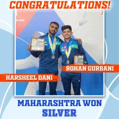 We are incredibly proud of our athletes Harsheel Dani and Rohan Gurbani, who played a key role in securing the Silver medal for Maharashtra at the 37th National Games in Goa. This achievement at a premier national multi-sport event is a testament to the high-performance training and competitive mindset we cultivate within our Excellence Program.