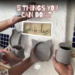 Here are 5 exciting things you can do at our studio, including clay workshops, painting, Sgraffito, and even a clay smash session!