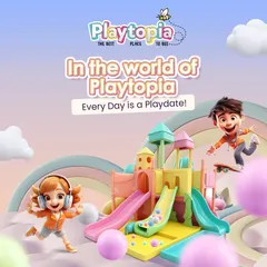 In the world of Playtopia, every day is a playdate. I designed this space to be a world of endless possibilities where kids can create unforgettable memories.