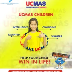 Our UCMAS program helps build the minds of tomorrow. We nurture children to become intelligent, confident, talented, and ultimately, winners in life by boosting their focus, memory, and mental agility.